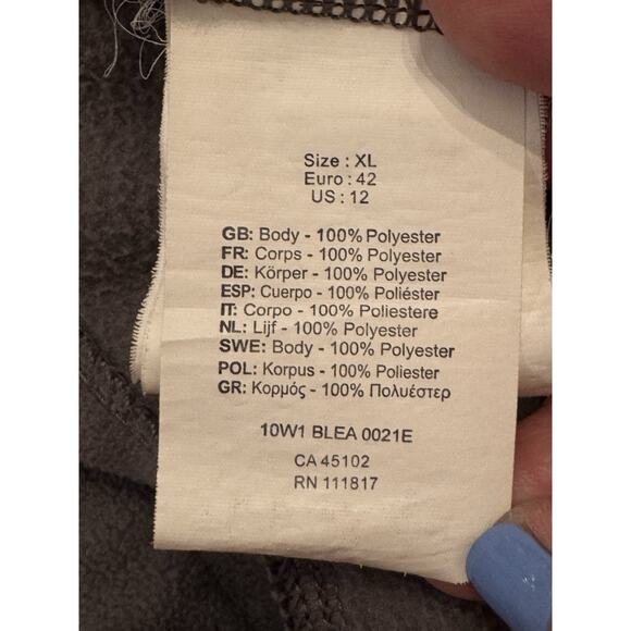 Bench Women’s Full Zip Funnel Neck Gray Fitted Sz Xl Jacket Winter Ski Gorpcore - Picture 10 of 15